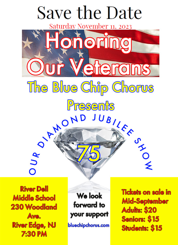 Honoring Our Veterans Diamond Jubilee Show Flyer